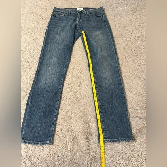 Frame Men’s L’Homme Slim blue jeans.